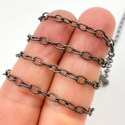 Sterling Silver Twisted Oval Link Chain